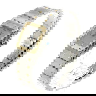 CARTIER SANTOS GALBE LM TWO-TONE MEN'S WATCH: Cartier Santos Galbe LM Two-tone Men's Watch Brand: CARTIER  Type: wristwatch  Material: Case: SS (stainless steel) x K18YG (yellow gold) Belt: SS (stainless steel) x K18YG (yellow gold)  Color: Gray