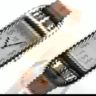 HERMES CAPE COD QUARTZ ?D ENGRAVED LADIES WATCH: HERMES Cape Cod Quartz ?D Engraved Ladies Watch Brand: HERMES  Type: wristwatch  Material: None  Color: None  Size: Case width 22mm Case height 33mm Case thickness 6.5mm  Accessories: None Acce