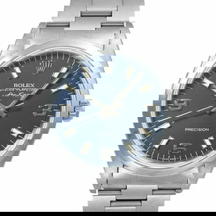ROLEX AIR KING W MEN'S WATCH: ROLEX Air King W Men's Watch Brand: ROLEX  Type: wristwatch  Material: stainless steel  Color: blue  Size: Height 36mm x Width 36mm  Accessories: None Accessories Notice: When purchasing pre-ow