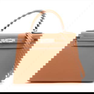 HERMÈS KELLY 28 VEAU EPSOM GOLD SILVER METAL FITTINGS: Hermès Kelly 28 Veau Epsom Gold Silver Metal Fittings Brand: Hermès  Type: Hand bag  Material: Veau Epsom  Color: Gold  Size: Height:8.3inch Length:11.4inch Depth:4.5inch Handle height:3.5inch Shoul
