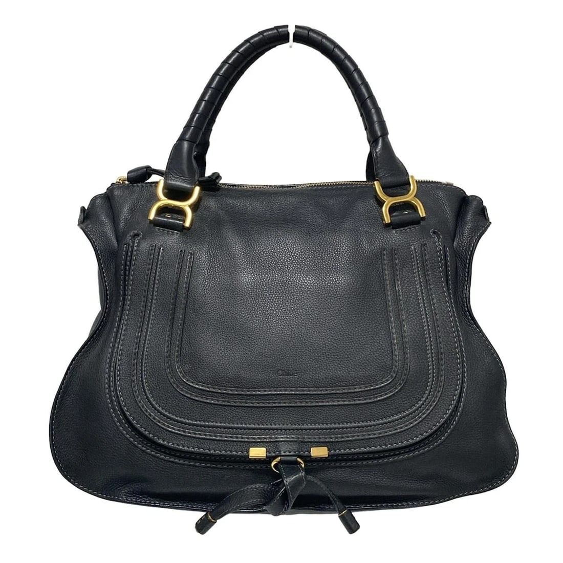 CHLOE MERCY LARGE HANDBAG - BLACK LEATHER HANDBAG: Chloe Mercy Large Handbag - Black Leather Handbag Brand: Chloe Type: Handbag Material: Leather Color: Black Size: Height : 12.6 inch (32 cm) Width : 16.14 inch (41 cm) Depth : 5.12 inch (13 cm) Ha
