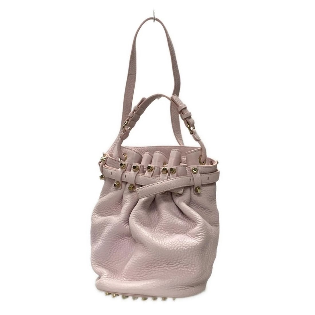 ALEXANDER WANG DIEGO - LIGHT PINK LEATHER SHOULDER BAG: ALEXANDER WANG Diego - Light Pink Leather Shoulder Bag Brand: ALEXANDER WANG Type: Shoulder Bag Material: Leather Color: Light Pink Size: Height : 12.2 inch (31 cm) Width : 7.87 inch (20 cm) Depth