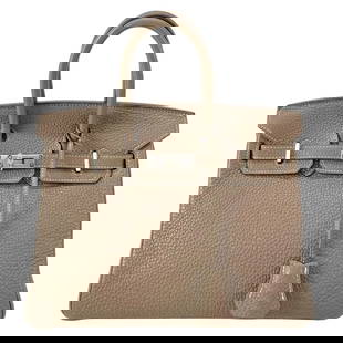HERMES BIRKIN 25 ETOUPE TOGO MOUTH M HANDBAG: HERMES Birkin 25 Etoupe Togo Mouth M Handbag Brand: HERMES  Type: Handbag  Material: Togo  Color: Etoupe  Size: Height : 7.87 inch (20 cm) Width : 9.84 inch (25 cm) Depth : 5.12 inch (13 cm) Handle :
