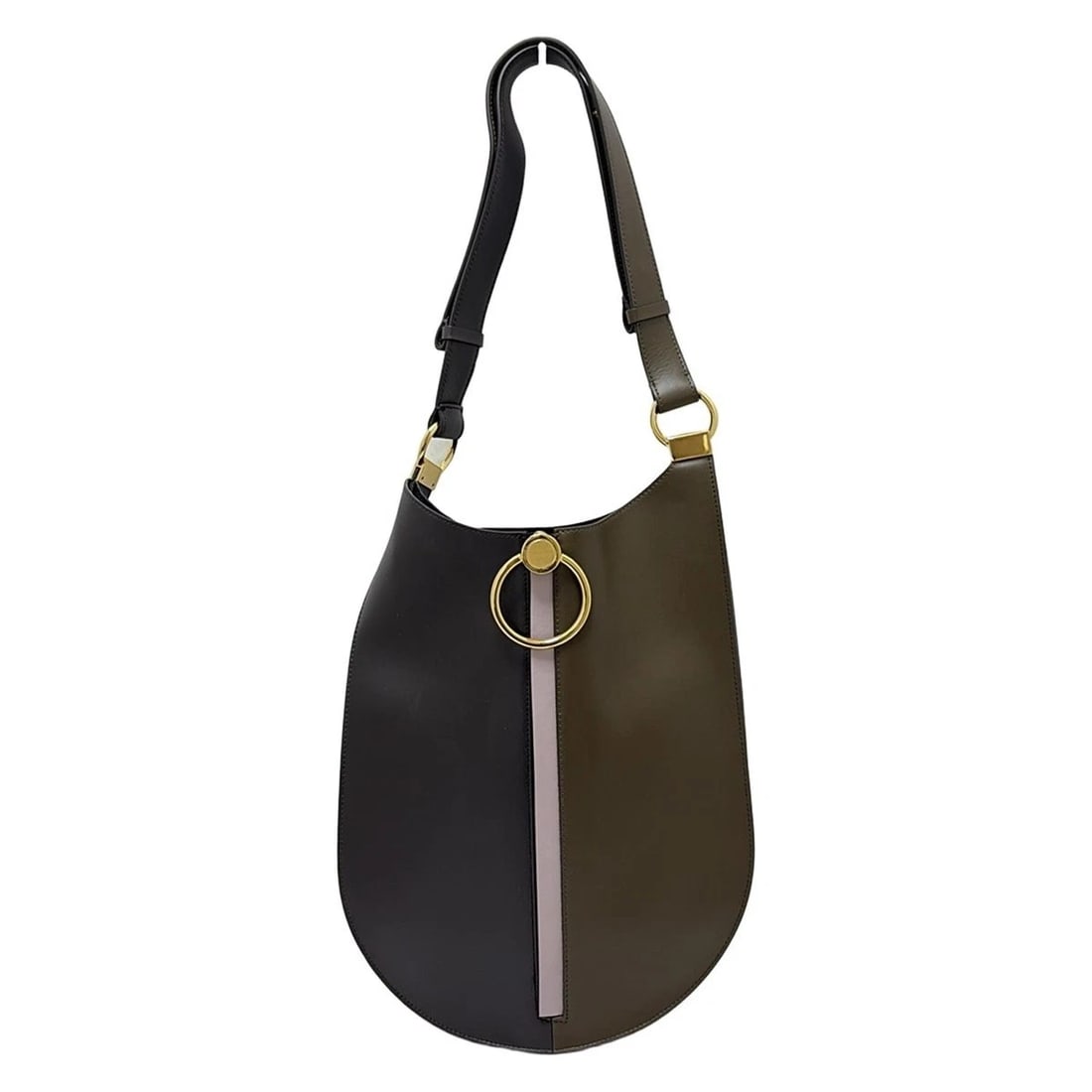 MARNI EARRING BLACK DARK BROWN LIGHT PINK LEATHER - SHOULDER BAG: MARNI Earring Black Dark Brown Light Pink Leather - Shoulder Bag Brand: MARNI Type: Shoulder Bag Material: Leather Color: Black, Dark Brown, Light Pink Size: Height : 14.17 inch (36 cm) Width : 7.