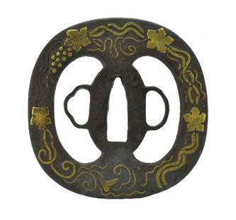 GENUINE AUTHENTIC TSUBA: Genuine Authentic Tsuba Description: Genuine Authentic Tsuba  Size: None  Accessories: None Accessories Notice: When purchasing pre-owned goods, please refer to the photos of the items to check the it