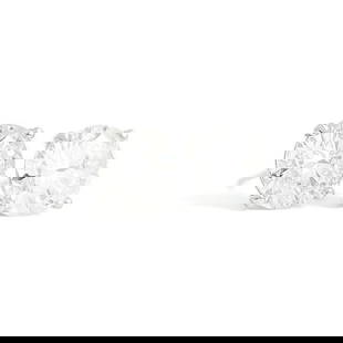 ROUND DIAMOND STUD EARRINGS 14K WHITE GOLD: Round Diamond Stud Earrings 14K White Gold Brand: Unbranded  Type: Earrings  Material: Diamond, Gold, Gemstone, Metal  Color: White  Size: Measurements: 8.1 mm - 8.2 mm  Accessories: None Acces