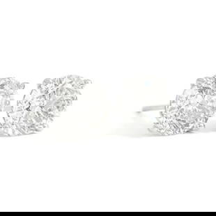 ROUND DIAMOND STUD EARRINGS 14K WHITE GOLD: Round Diamond Stud Earrings 14K White Gold Brand: Unbranded  Type: Earrings  Material: Diamond, Gold, Gemstone, Metal  Color: White  Size: Measurements: 7.8 mm  Accessories: None Accessories No