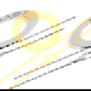 CARTIER NECKLACE LOVE CIRCLE K18 YELLOW GOLD: CARTIER Necklace Love circle K18 Yellow Gold Brand: CARTIER  Type: Necklace  Material: K18 Yellow Gold  Color: Gold  Size: Chain Length:16.5inch/42cm Chain Width:0.6inch/1.5mm Top Size:0.9inch/23.5x23