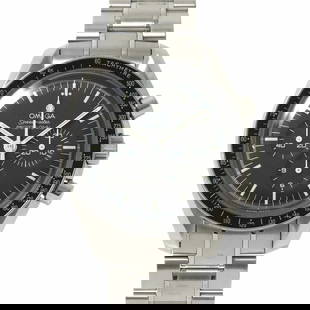 OMEGA SPEEDMASTER PROFESSIONAL MOON WATCH BLACK DIAL MENS: OMEGA Speedmaster Professional Moon Watch Black Dial Mens Brand: OMEGA  Type: Wristwatch  Material: Stainless steel  Color: none  Size: Case Size Length 48mm(included lag) Width 42mm(not included crow