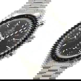 OMEGA SPEEDMASTER CHRONOGRAPH AUTOMATIC BLACK DIAL MENS WATCH: OMEGA Speedmaster Chronograph Automatic Black Dial Mens Watch Brand: OMEGA  Type: Wristwatch  Material: Stainless steel  Color: none  Size: Case Size Length 44mm(included lag) Width 39mm(not included