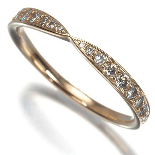 Tiffany Harmony Diamond Rose Gold Band Ring