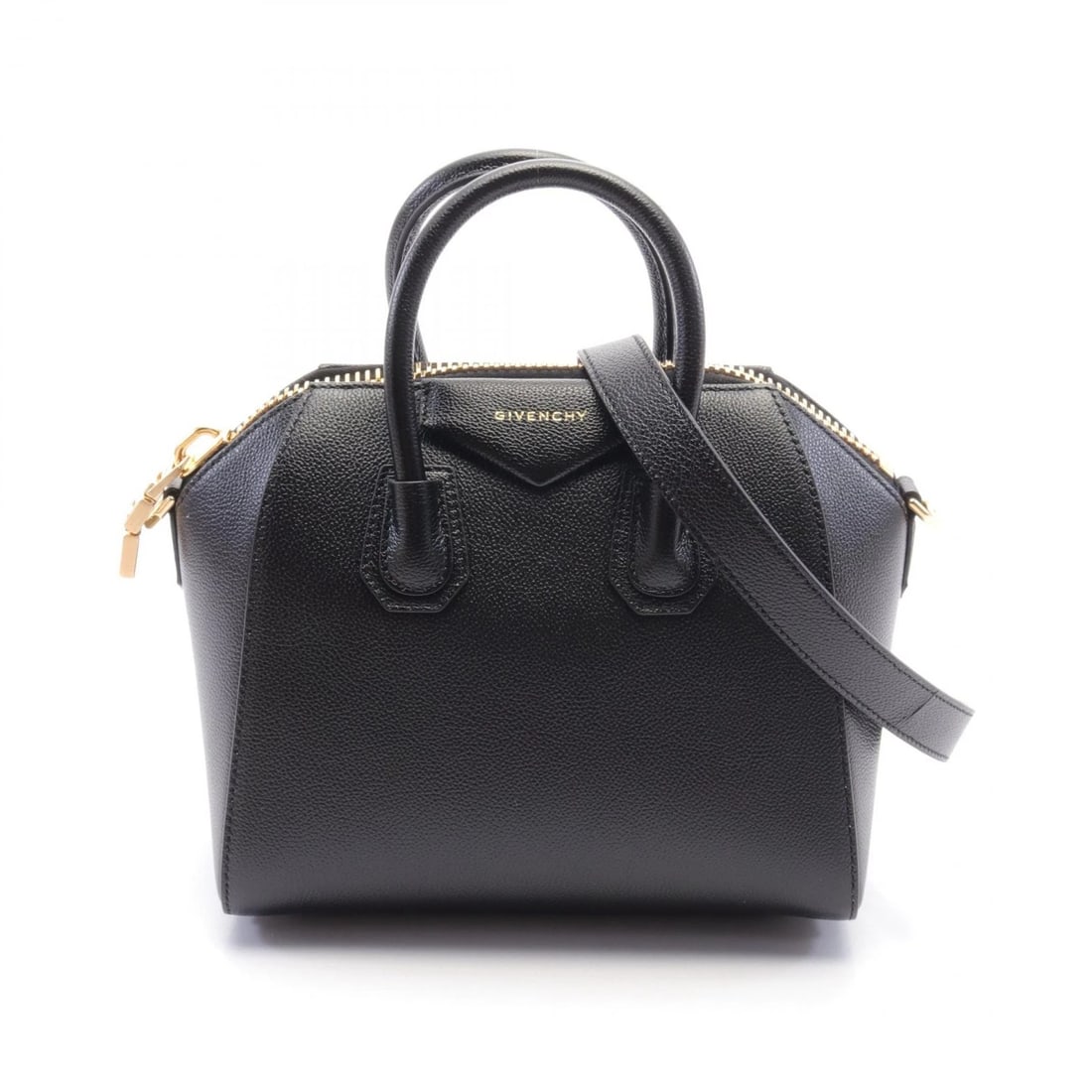 GIVENCHY ANTIGONA SHOULDER HAND BAG LEATHER: GIVENCHY ANTIGONA Shoulder Hand bag leather Brand: GIVENCHY Type: Handbag Material: leather Color: Black Size: H:19.5cm x W:22cm x D:13cm (H:7.7" x W:8.7" x D:5.1") Handle?27cm(10.6") Shoulder?101