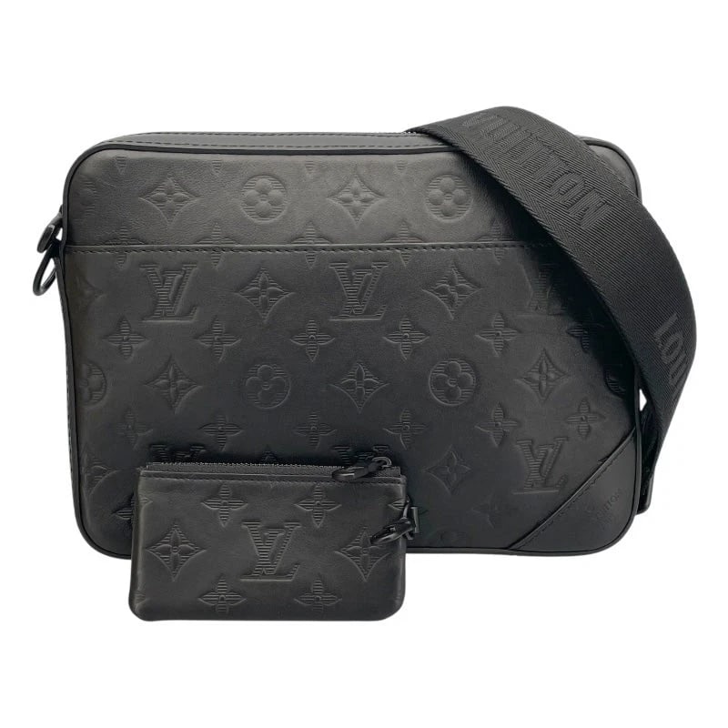 LOUIS VUITTON DUO MESSENGER MEN'S SHOULDER BAG: LOUIS VUITTON Duo Messenger Men's Shoulder Bag Brand: LOUIS VUITTON Type: Handbag Material: Monogram Shadow Color: Exterior Color Noir Size: W: 25cm H: 18cm D: 4cm Accessories: None Access