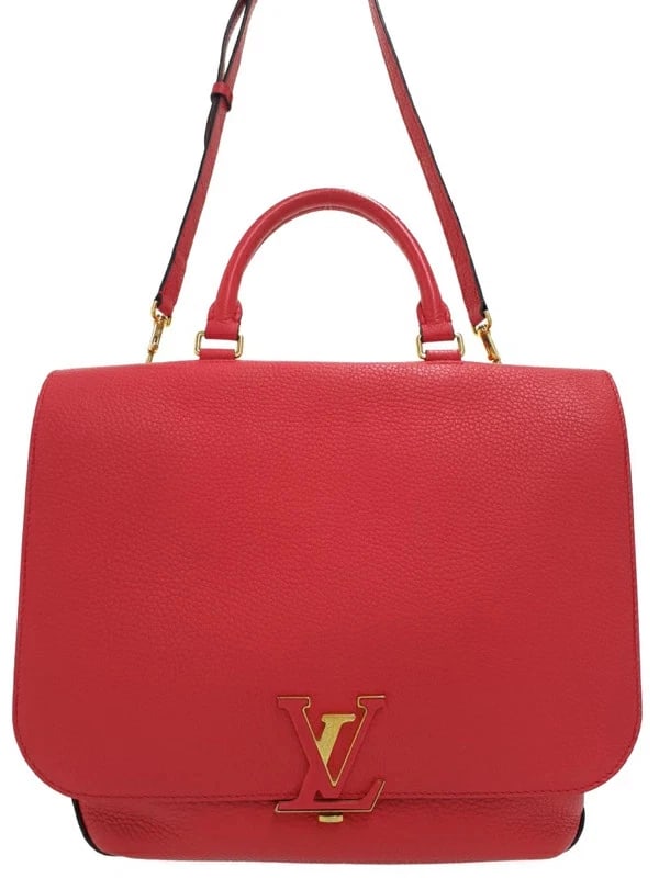 LOUIS VUITTON VOLTA: Louis Vuitton Volta Brand: LOUIS VUITTON Type: 2-Way Bag Material: Taurillon leather Color: Poppy Size: W:27cm/31cm H:28cm D:10cm Handle:29cm Shoulder:101 - 111cm Accessories: None Accesso