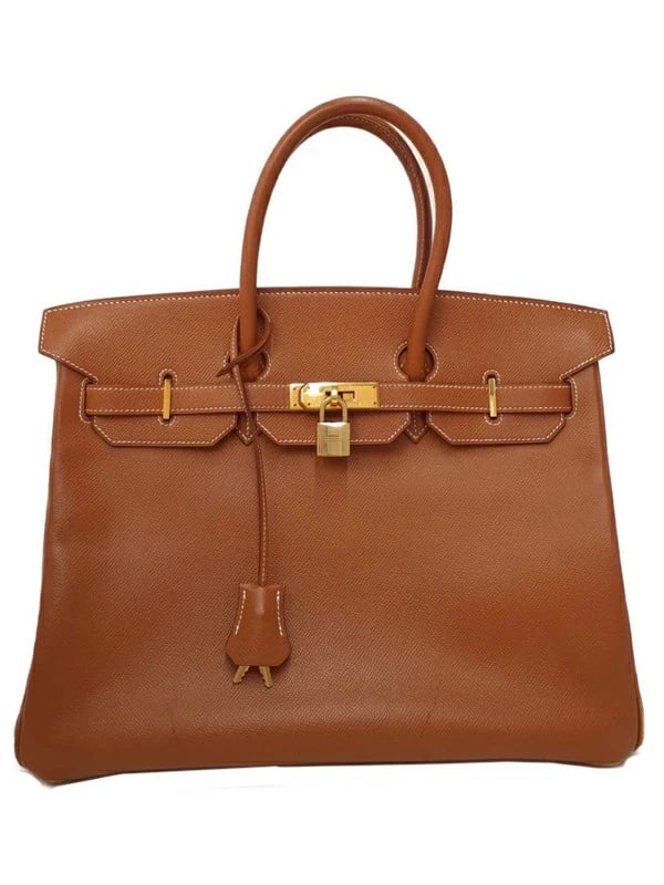 HERMES BIRKIN 35 HANDBAG: Hermes Birkin 35 Handbag Brand: Hermes Type: Handbag Material: Kushbel Color: Gold Size: W:35cm H:28cm D:18cm Handle:37cm Accessories: None Accessories Notice: When purchasing pre-owned go