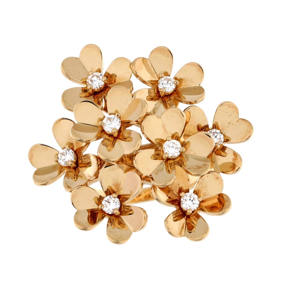 VAN CLEEF & ARPELS RING 18K YELLOW GOLD: Van Cleef & Arpels Ring 18K Yellow Gold Brand: Van Cleef & Arpels Type: Ring Material: 18K Yellow Gold, Diamond Color: Yellow Gold Size: 5.75 US Accessories: None Accessories Notice: When