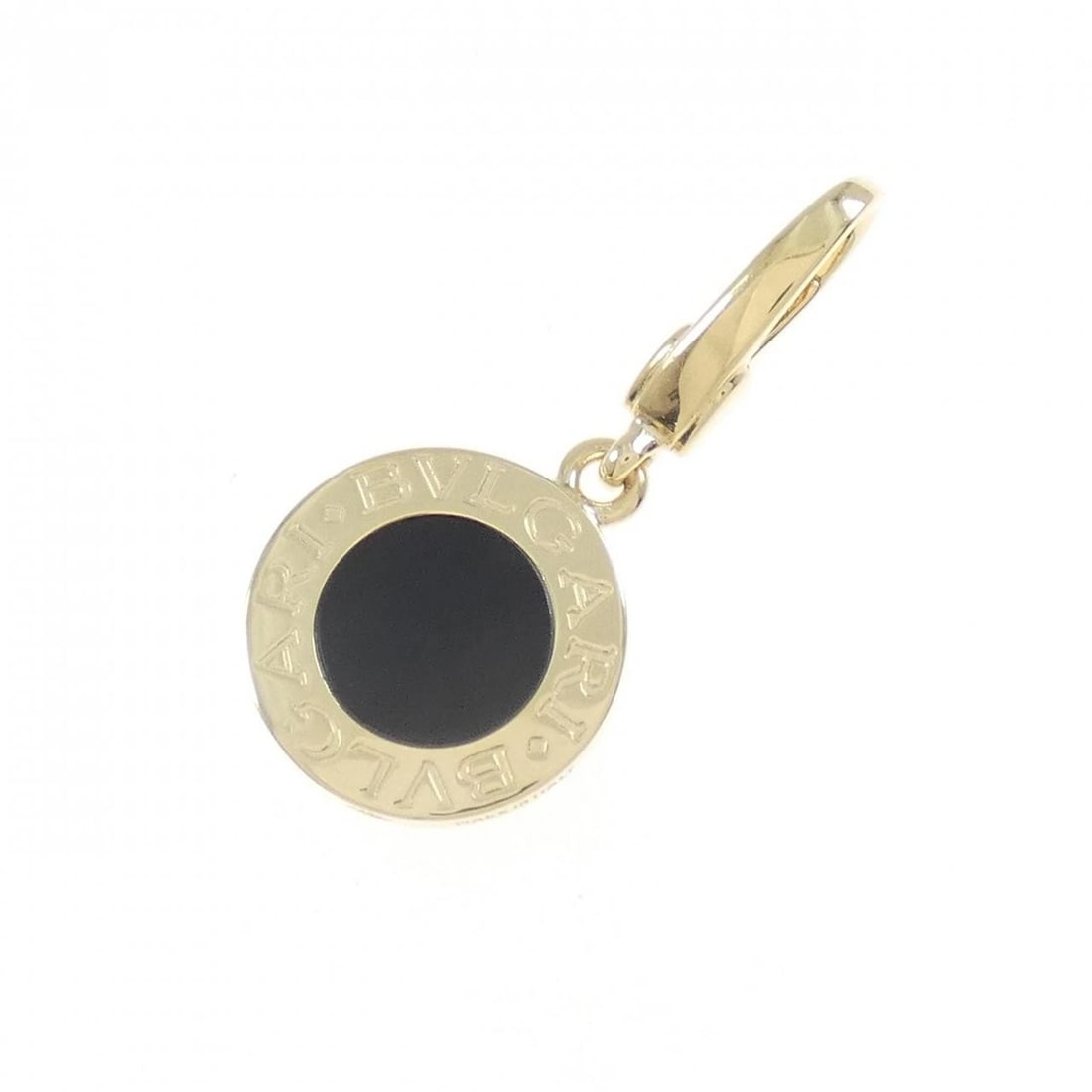 BVLGARI CHARM: Bvlgari Charm Brand: Bvlgari Type: Pendant Brooch Material: 750 Yellow Gold Color: None Size: HxW: 27.9mmx12.9mm Accessories: None Accessories Notice: When purchasing pre-owned goods, plea