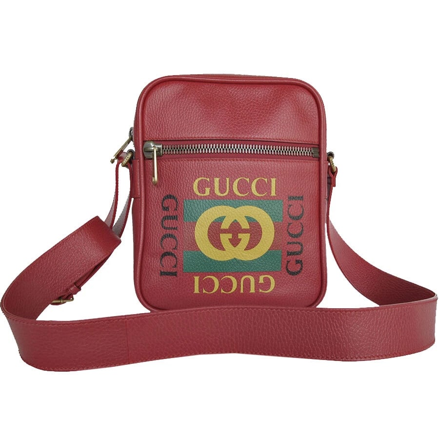 GUCCI CROSSBODY SHOULDER BAG DARK RED LEATHER: GUCCI Crossbody Shoulder Bag Dark Red leather Brand: GUCCI Type: Crossbody Shoulder Bag Material: Leather Color: Dark Red Size: W:7.9inx H:9.8inx D:2.4in Shoulder Length: 52.4in Accessories: None