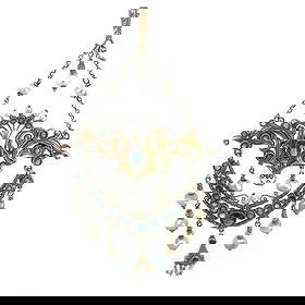 VICTORIAN GOLD & GEMS PENDANT: Victorian Gold & Gems Pendant Brand: Unbranded Type: Pendant Material: 17k and 18k yellow gold Color: Yellow Size: Measurement: 4.05" long x 2.20" wide x 3.5" high Accessories: None Access