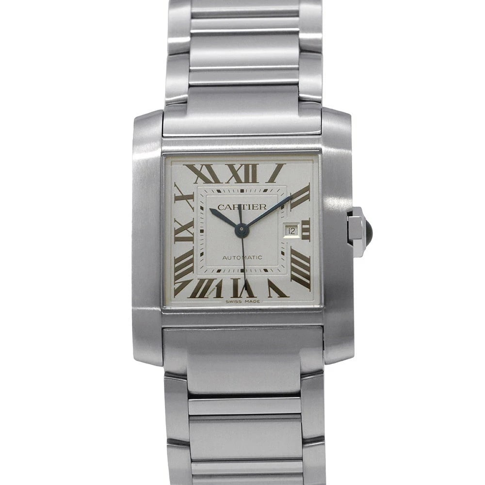 CARTIER SILVER CASE USED WATCH: CARTIER Silver Case Used Watch Brand: CARTIER Type: Watch Material: Ss, N/A Color: Silver Case Size: 30.5mm Accessories: None Accessories Notice: When purchasing pre-owned goods, please re