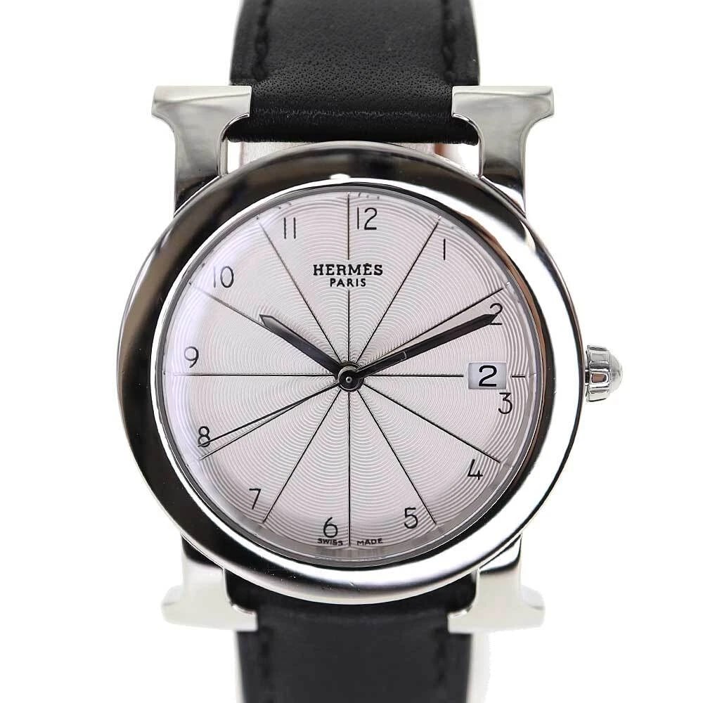 HERMES H WATCH RONDE: HERMES H Watch Ronde Brand: HERMES Type: wristwatch Material: Stainless steel Color: none Size: Case: Approx. 30mm (excluding crown) Wrist circumference: Max. 16cm Accessories: None Access