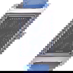 BVLGARI RETTANGORO BLUE DIAMOND BLUE DIAL QUARTZ WATCH WATCH: BVLGARI Rettangoro Blue diamond blue Dial Quartz Watch Watch Brand: BVLGARI Type: Wristwatch Material: Band Material leather, Case Material Stainless Steel Color: Dial Color blue, Case Color Silver