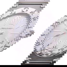 BVLGARI DATE WHITE SHELL DIAL QUARTZ WATCH: BVLGARI Date White shell Dial Quartz Watch Brand: BVLGARI Type: Wristwatch Material: Band Material Stainless Steel, Case Material Stainless Steel Color: Dial Color White shell, Case Color Silver S