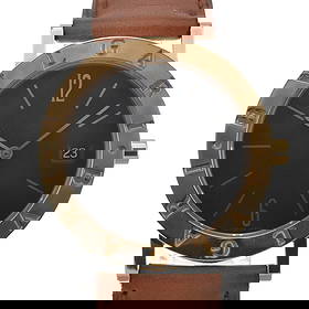 BVLGARI DATE K18YG BEZEL QUARTZ WATCH WATCH: BVLGARI Date K18YG Bezel Quartz Watch Watch Brand: BVLGARI Type: Wristwatch Material: Band Material leather, Case Material Stainless Steel/K18YG Color: Dial Color black, Case Color Silver / Gold S