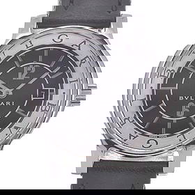 BVLGARI SOLO TEMPO DATE BLACK DIAL QUARTZ WATCH WATCH: BVLGARI Solo tempo Date black Dial Quartz Watch Watch Brand: BVLGARI Type: Wristwatch Material: Band Material leather, Case Material Stainless Steel Color: Dial Color black, Case Color Silver Size