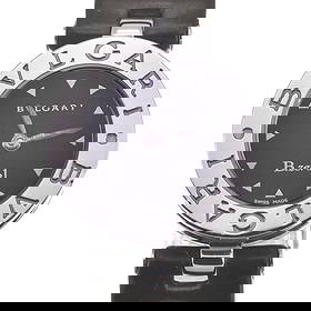 BVLGARI B.ZERO1 STAINLESS STEEL / LEATHER QUARTZ WATCH WATCH: BVLGARI B.zero1 Stainless Steel / Leather Quartz Watch Watch Brand: BVLGARI Type: Wristwatch Material: Band Material leather, Case Material Stainless Steel Color: Dial Color black, Case Color Silve