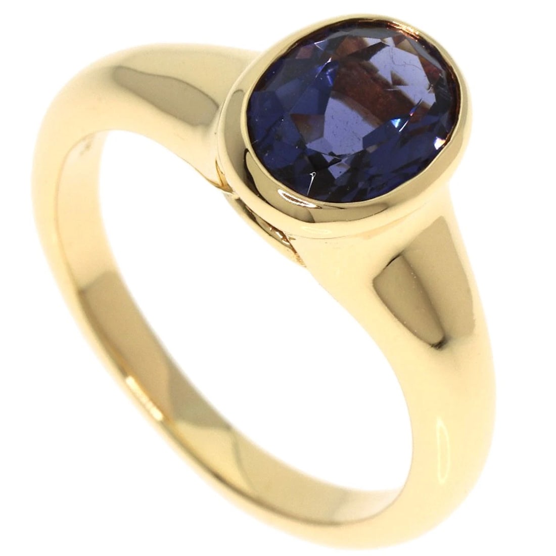 BVLGARI KALEIDOS IOLITE RING K18 YELLOW GOLD: BVLGARI Kaleidos Iolite Ring K18 Yellow Gold Brand: BVLGARI Type: Ring Material: K18 Yellow Gold Color: Gold Size: 5.25(US) Accessories: None Accessories Notice: When purchasing pre-owned