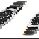 HAMILTON KHAKI FIELD BLACK DIAL BLACK WATCH