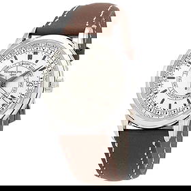 PATEK PHILIPPE CALATRAVA AUTOMATIC WEEKLY CALENDAR WATCH: Patek Philippe Calatrava Automatic Weekly Calendar Watch Brand: Patek Philippe Type: Wristwatch Material: Case Material Stainless Steel, Band Material (Hand Stitched Calfskin) Leather Color: Case C