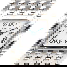 CARTIER RYUBAN WATCHES STAINLESS STEEL SHELL WATCH: CARTIER Ryuban Watches Stainless Steel shell Watch Brand: CARTIER Type: Wristwatch Material: Stainless Steel Color: Silver Size: Case:W0.8inch x H0.9inch/ W21.5mm x H22.5mm Band Length:5.3inch / 1