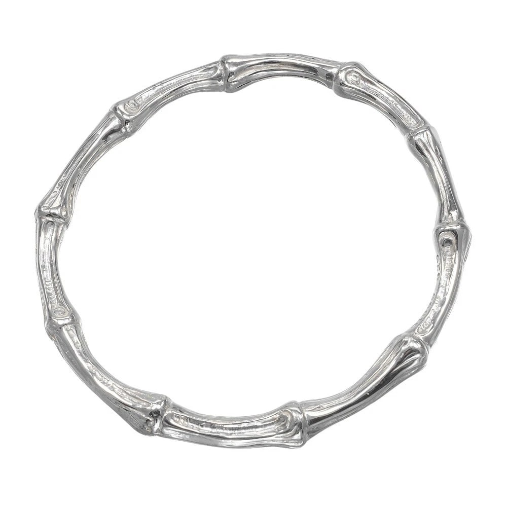 TIFFANY&CO. BAMBOO BRACELET SILVER925: TIFFANY&Co. Bamboo Bracelet Silver925 Brand: TIFFANY&Co. Type: Bracelet Material: Silver925, Color: Silver Size: Inner circumference: 7.1" Band width: 0.3" Accessories: None Accessories No