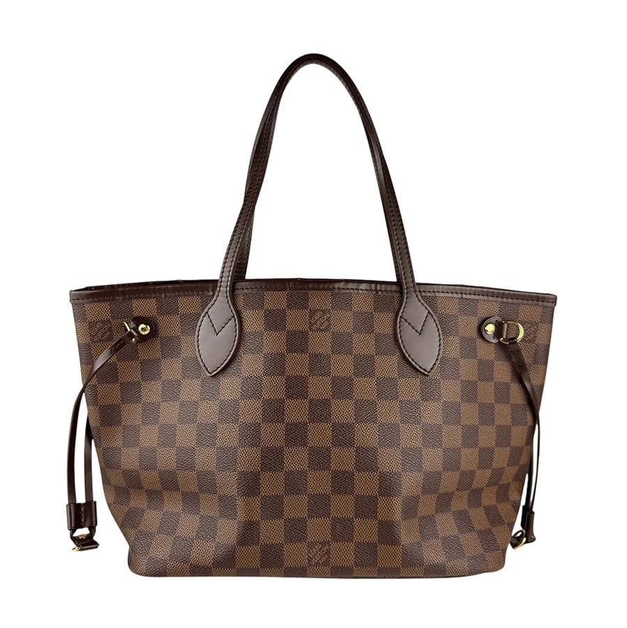 LOUIS VUITTON DAMIER EBENE HANDBAG TOTE BAG: LOUIS VUITTON Damier Ebene Handbag Tote Bag Brand: LOUIS VUITTON Type: Handbag Material: Damier Canvas Color: Ebene Size: W:11.0inx H:8.7inx D:5.1in Shoulder Length: 16.1in Accessories: None <