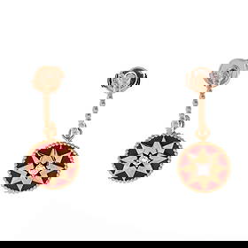 CHRISTIAN DIOR ROSE DES VENTS DROP HOOP EARRINGS BRACELET: Christian Dior Rose des Vents Drop Hoop Earrings Bracelet Brand: Christian Dior Type: Bracelet Material: 18K Rose Gold Color: Rose Gold Size: Measurements: Circumference: 1.25 ", Width: 15.55 mm