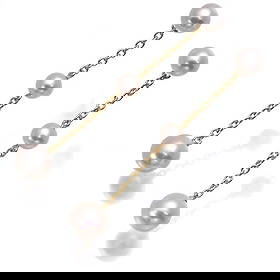 MIKIMOTO EARRINGS AKOYA PEARL DROP 2WAY CHARM: Mikimoto Earrings Akoya Pearl Drop 2WAY Charm Brand: MIKIMOTO Type: Earrings Material: 18K / 750 / Yellow Gold The charm does not have a metal purity stamp, but X - ray inspection has confirmed that