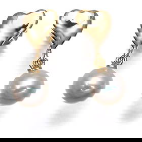 MIKIMOTO EARRINGS AKOYA PEARL HEART 18K 750 YELLOW GOLD: Mikimoto Earrings Akoya Pearl Heart 18K 750 Yellow Gold Brand: MIKIMOTO Type: Earrings Material: 18K / 750 / Yellow Gold, Color: None Size: Design size: 16.5 x 6.0mm Accessories: None Acce