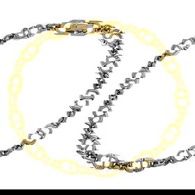 CHRISTIAN DIOR BRACELET GOLD: Christian Dior Bracelet Gold Brand: Dior Type: Bracelet Material: Gold Plated Color: Gold Size: Total Length: 18.0 cm Accessories: None Accessories Notice: When purchasing pre-owned goods,