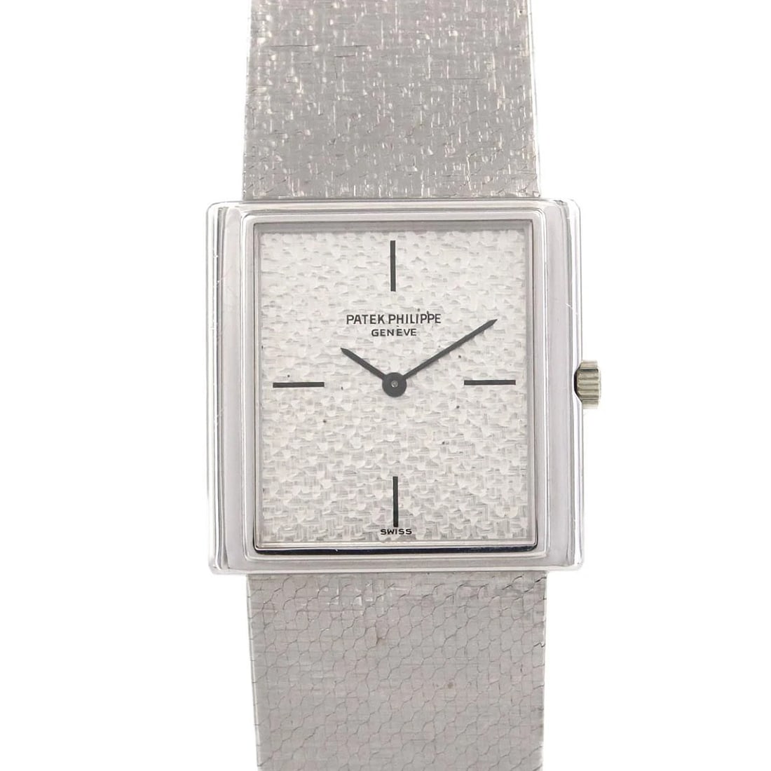 PATEK PHILIPPE GONDOLO WG MANUAL WINDING WATCH: Patek Philippe Gondolo WG Manual winding Watch Brand: Patek Philippe Type: Wristwatch Material: Case: White Gold Bracelet: White Gold Color: Dial Colors: Silver Size: Case diameter: 26mm Accessori
