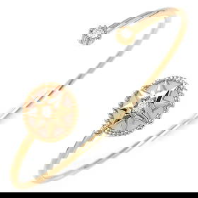 CHRISTIAN DIOR BANGLE ROSE DES VENTS: Christian Dior Bangle Rose Des Vents Brand: Christian Dior Type: Bangle Material: Rose Gold Color: None Size: Wrist Size : 5.90"(inches) / 15.0cm Bangle Width : 0.07-0.15"(inches) / 2.0mm - 4.0mm