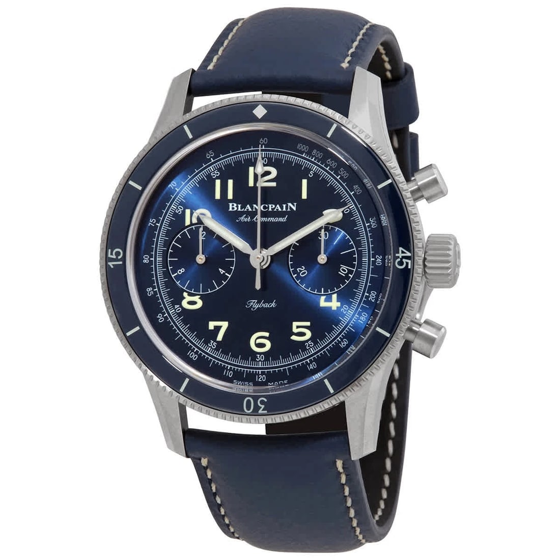 BLANCPAIN AIR COMMAND CHRONOGRAPH AUTOMATIC BLUE DIAL (1 of 3)