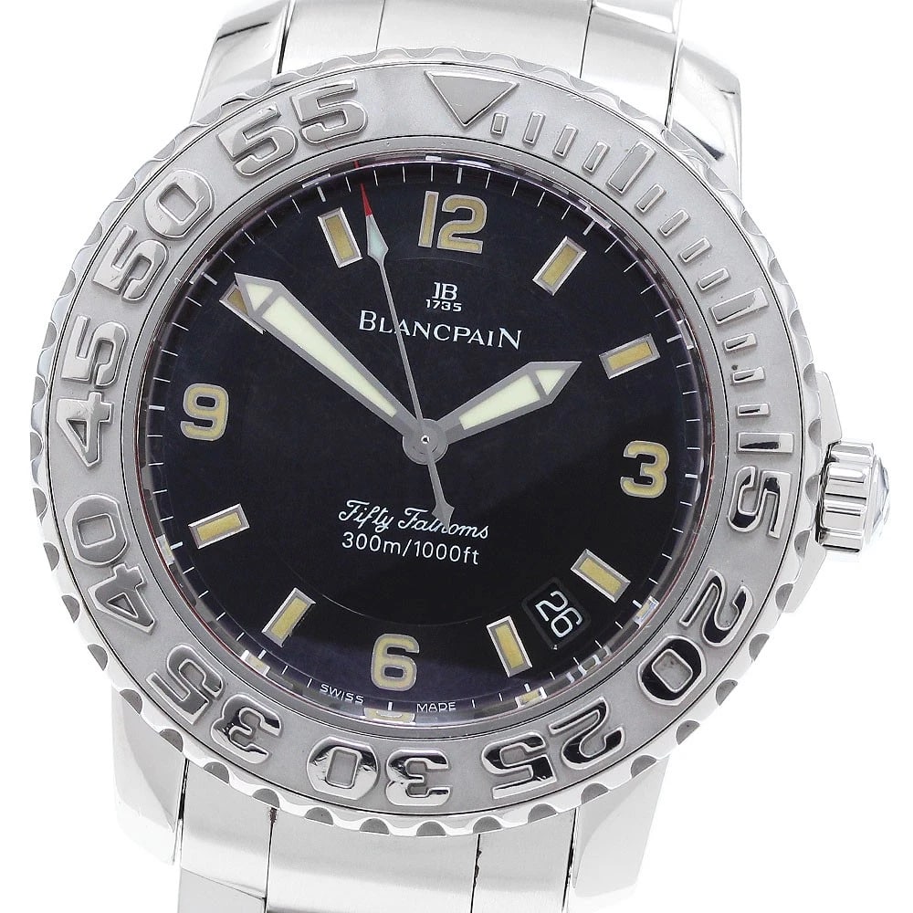 BLANCPAIN FIFTY FATHOMS DATE BLACK DIAL AUTOMATIC (1 of 5)