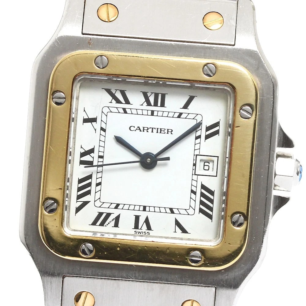 CARTIER SANTOS GALBEELM DATE WHITE DIAL AUTOMATIC WATCH (1 of 2)