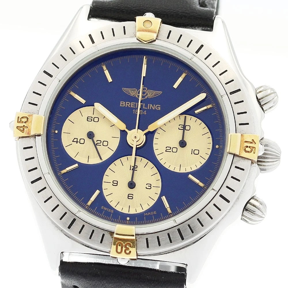 BREITLING CALLISTO CHRONOGRAPH BLUE / GOLD DIAL (1 of 4)