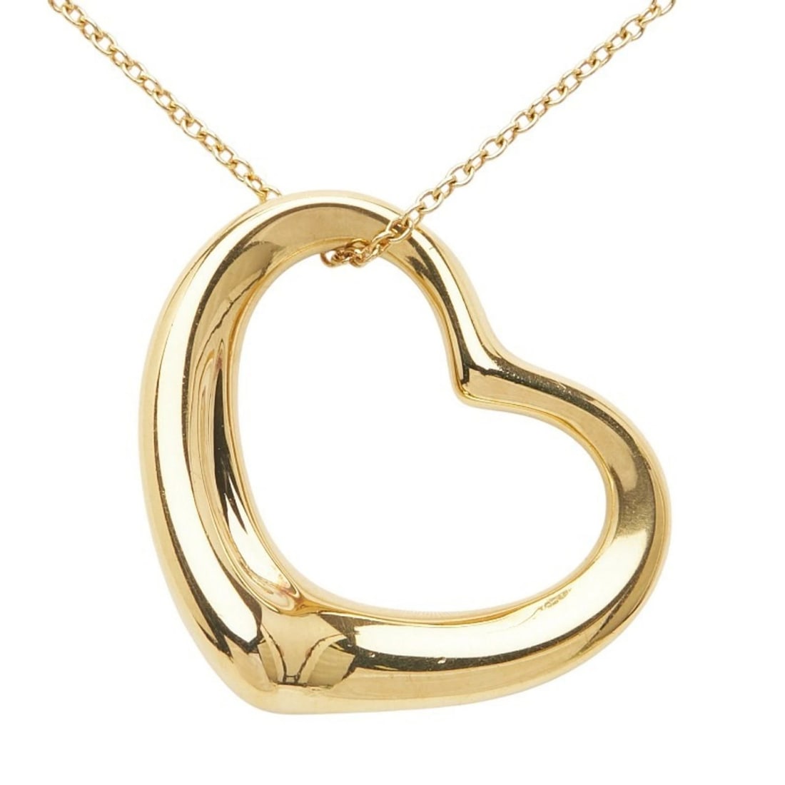 TIFFANY & CO. OPEN HEART NECKLACE IN 18K YELLOW GOLD (1 of 3)