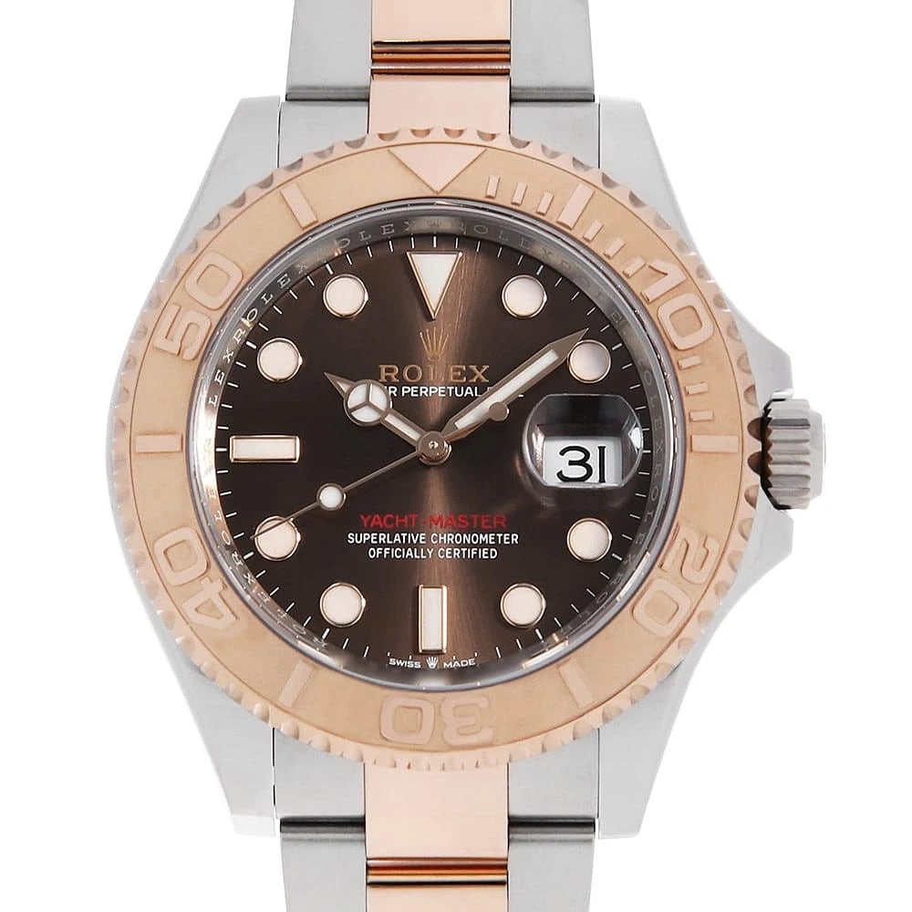 ROLEX YACHT MASTER 40 CHOCOLATE BROWN SECOND: ROLEX Yacht master 40 Chocolate brown second Brand: ROLEX Type: Wrist watch Material: Band Material Stainless Steel/Everose Gold, Case Material Stainless Steel Color: Chocolate Brown Size: Band Si