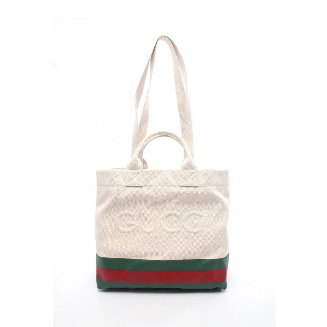 GUCCI SHERRY LINE SHOULDER TOTE BAG CANVAS BEIGE: GUCCI Sherry line Shoulder Tote Bag canvas Beige Brand: GUCCI Type: Tote Bag Material: canvas Color: Beige??ish colors × Green??ish colors × Red??ish colors Size: H:38cm x W:40.5cm x D:16cm (H:1