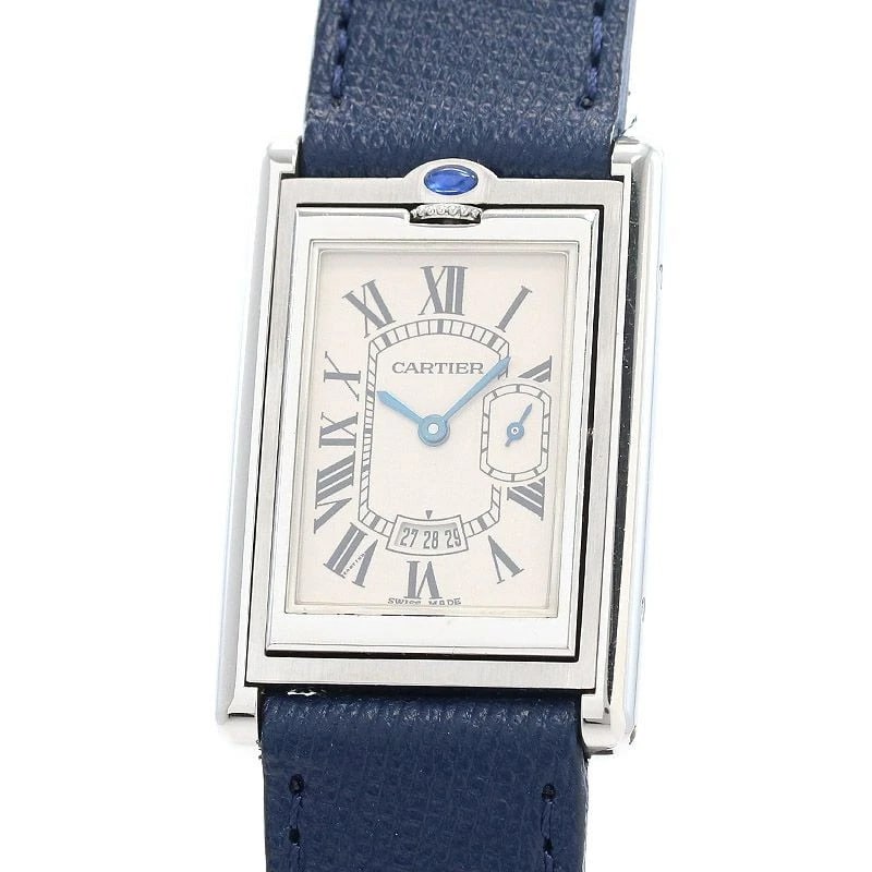 CARTIER TANK BASCULANTE WRIST WATCH: Cartier Tank Basculante Wrist watch Brand: CARTIER Type: Wrist watch Material: Case Material Stainless Steel Color: Dial Color Silver Size: [ Case size ] 39×26mm Accessories: None Accessor